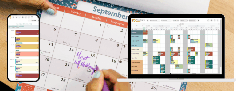 PlanningPME shared calendar with all resources and activities