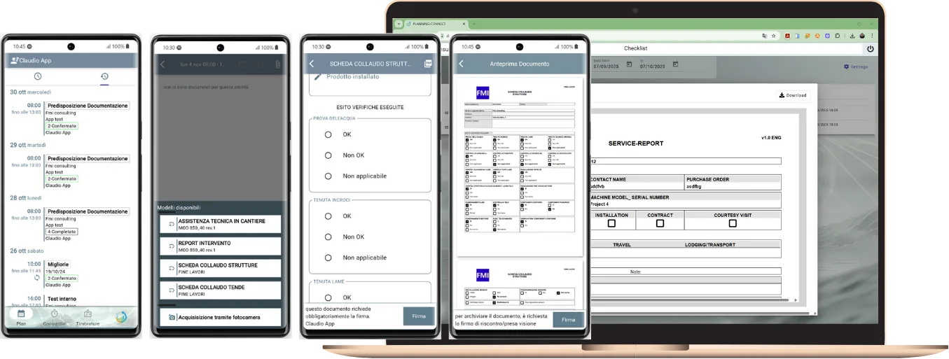 Paperless on-site documentation