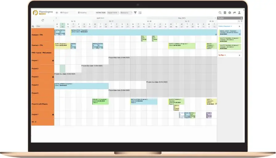 PlanningConnect project view