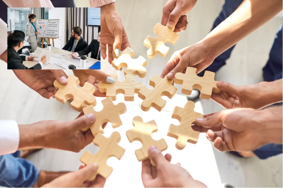 Several departments planned in one shared scheduling tool