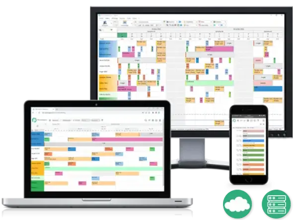 Calendario delle risorse di PlanningPME